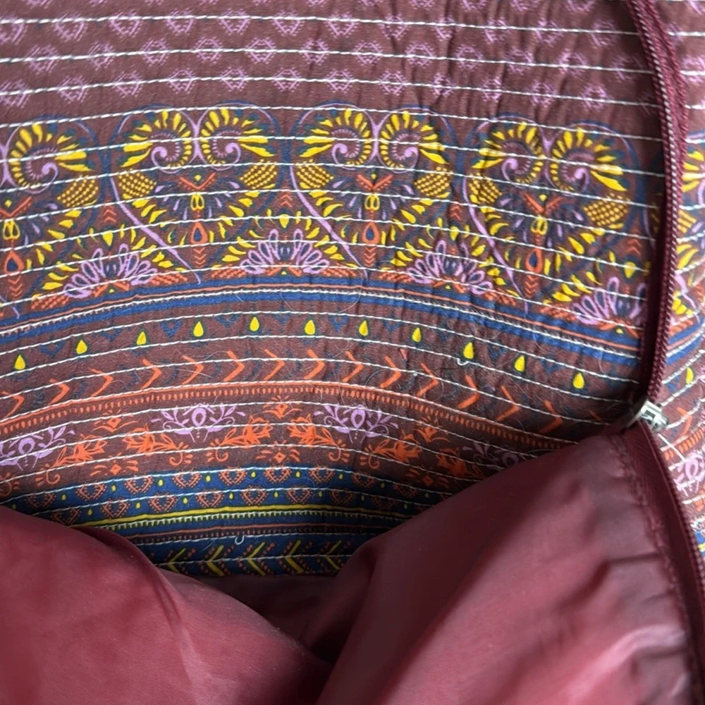 STEVE MADDEN BOHO Colorful Patterned Backpack. Purple red &blue. Large Capacity